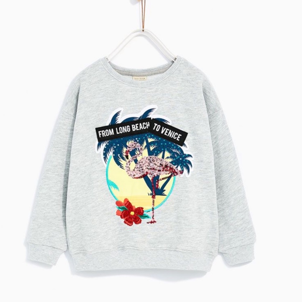 Zara girls from Long Beach to Venice crewneck 6